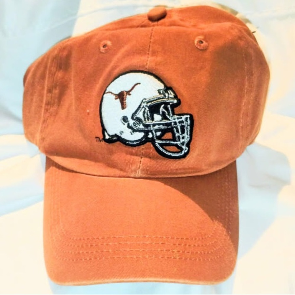 Gear For Sports Men's Burnt Orange Baseball Cap with White Helmet Patch